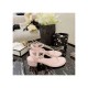 Chanel Lambskin CC Chain Thong Sandals G31463