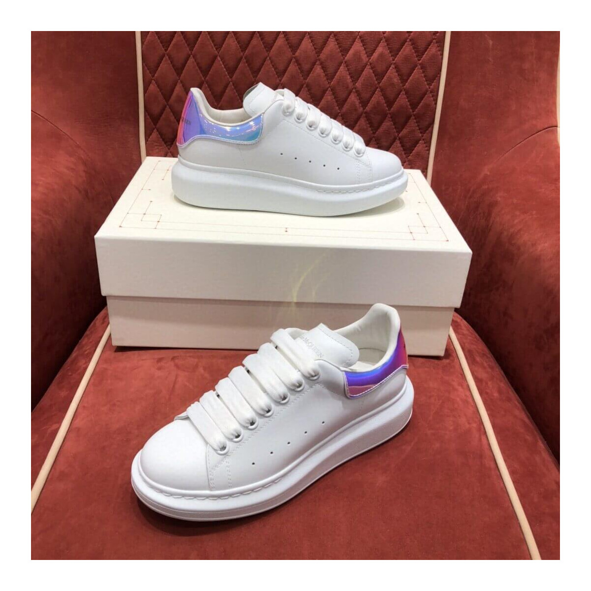 Alexander McQueen Oversized Sneaker With Iridescent 5617