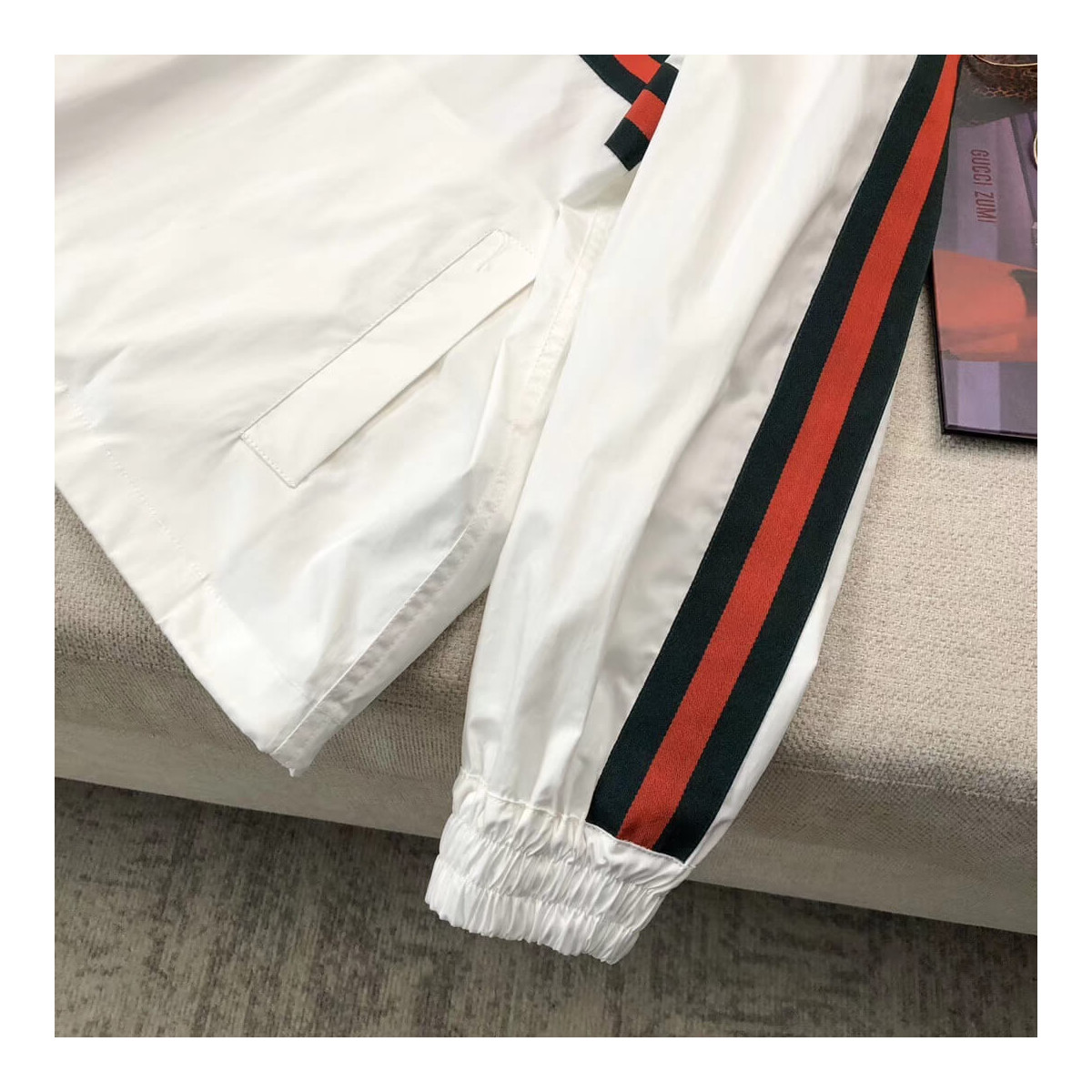 Gucci Cotton Jacket With Gucci Label 605613