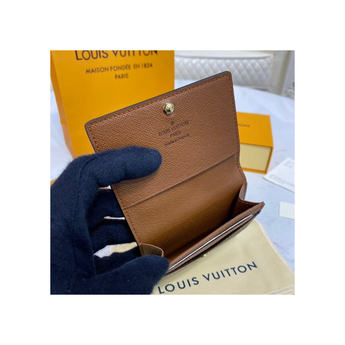 Louis Vuitton Monogram Envelope Business Card Holder M63801