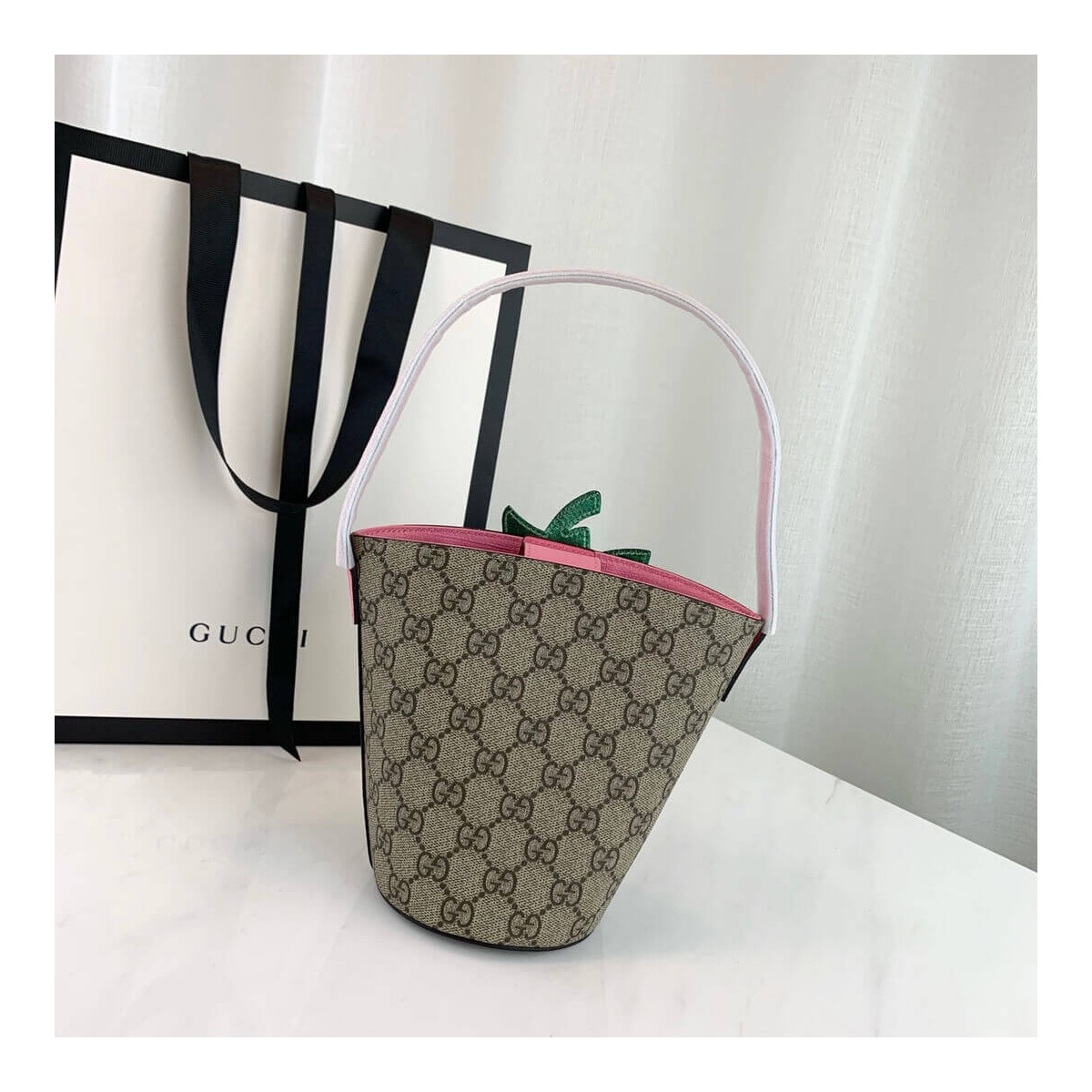 Gucci Children&#039;s GG 3-D Strawberry Bucket Bag 630591