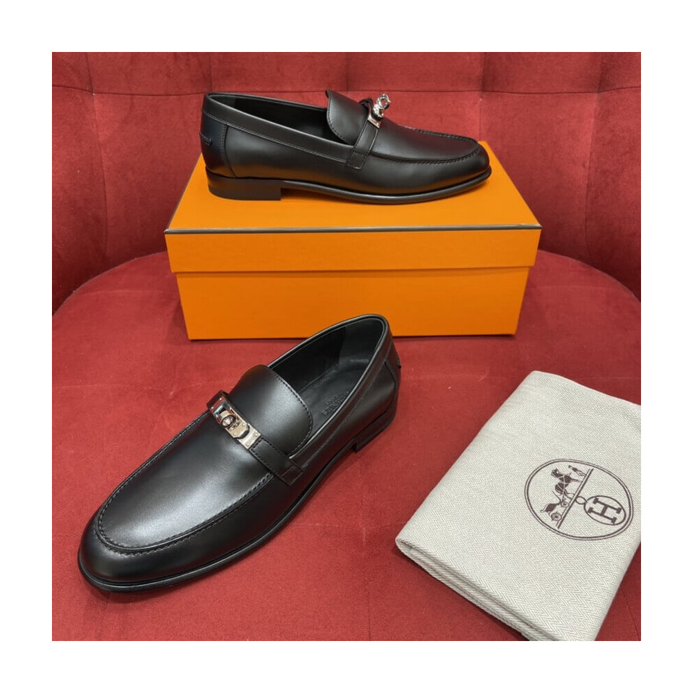 Hermes Calfskin Kelly Destin Loafer H212114 Black