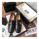 Gucci Leather Loafer with Double G 602496 Black