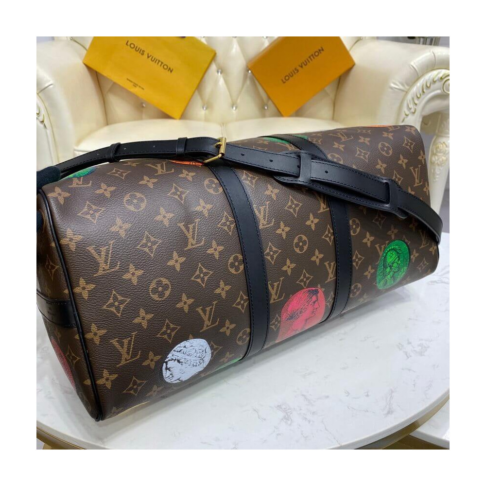 Louis Vuitton Monogram Cameo Printed Keepall Bandouliere 45 M59261