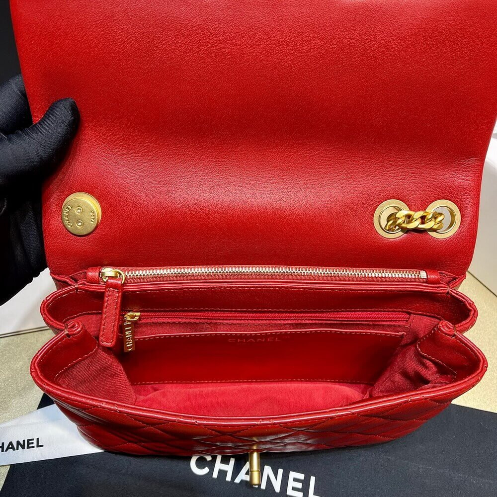 Chanel Lambskin Flap Bag AS3609