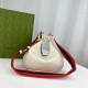 Gucci White Leather Attache Small Shoulder Bag 699409