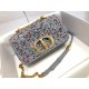 Dior Small Caro Bag Multicolor Embroidery With Crystals M9241