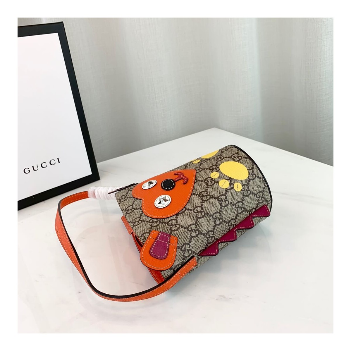 Gucci Children&#039;s GG Hedgehog Top Handle Bag 580421