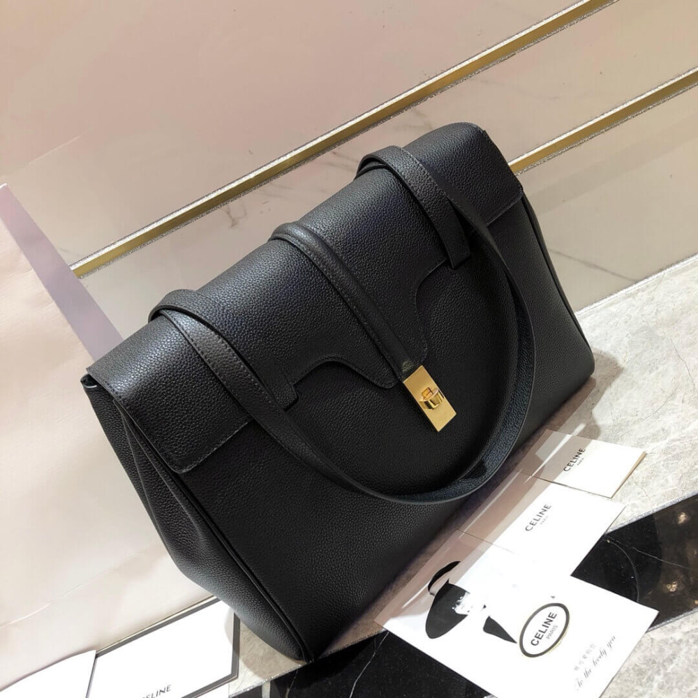 Celine Medium Soft 16 Bag In Grained Calfskin 195543