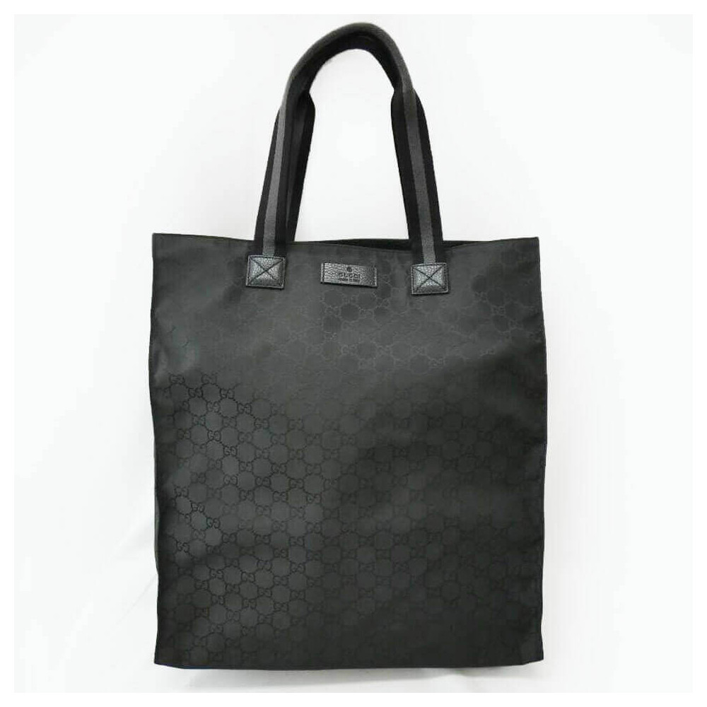 Gucci GG Guccissima Black Nylon Tall Tote Bag 449177