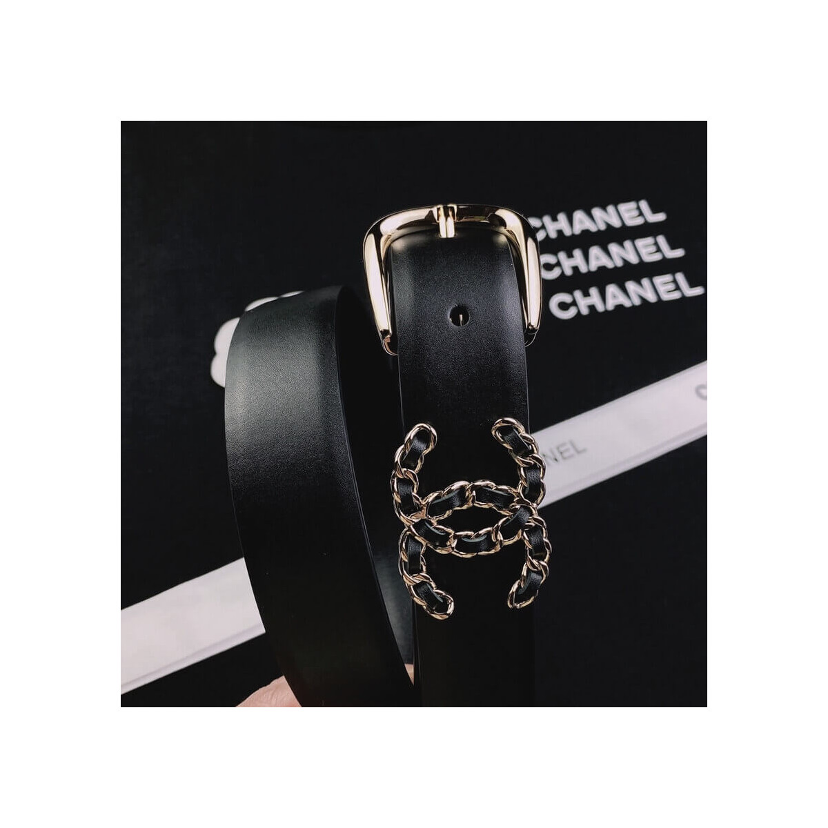 Chanel Calfskin 3.0cm Belt AA7418