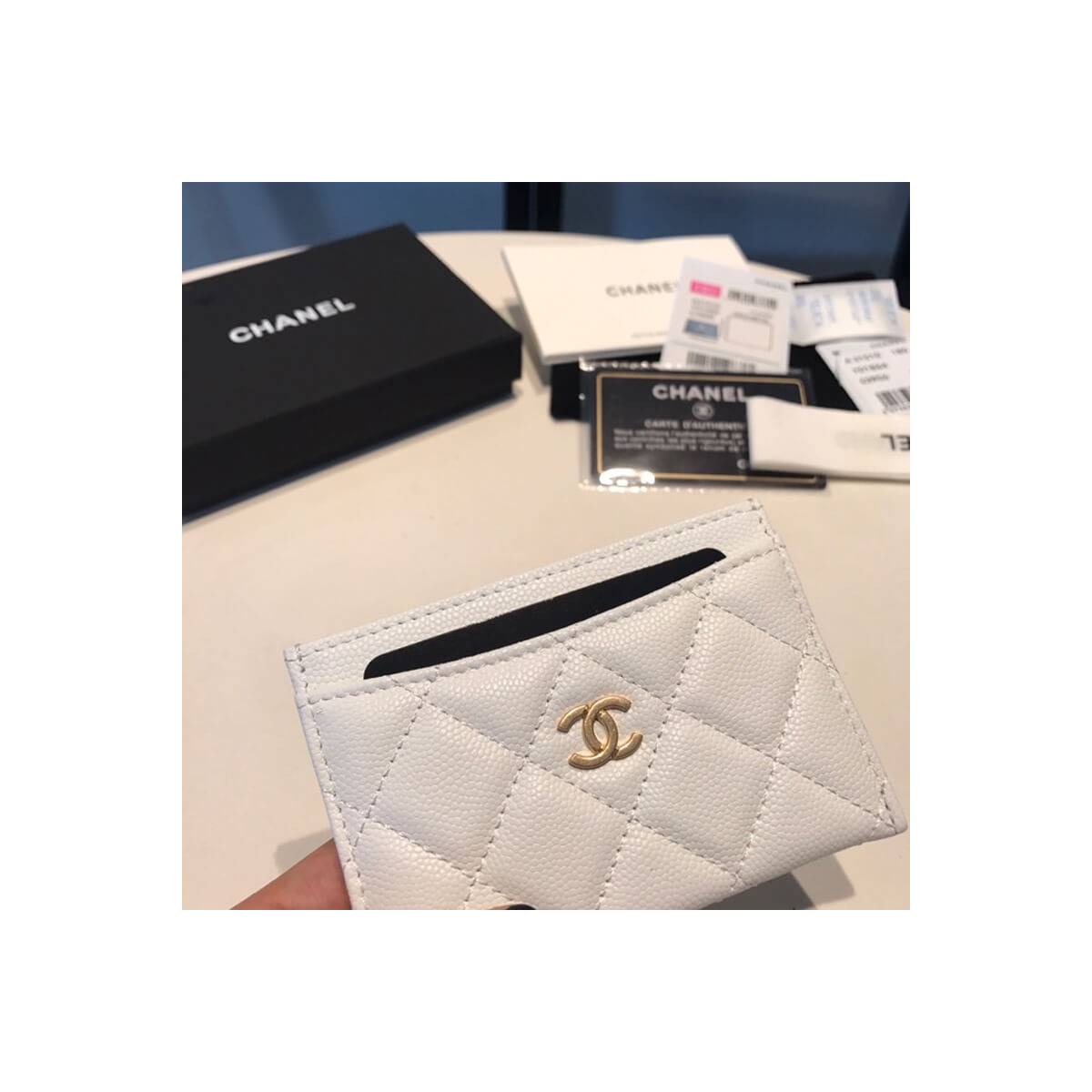 Chanel Grainy Calfskin Classic Card Holder A31510