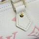 Louis Vuitton Monogram Empreinte Leather Nano Speedy M81913 Creme/Pink