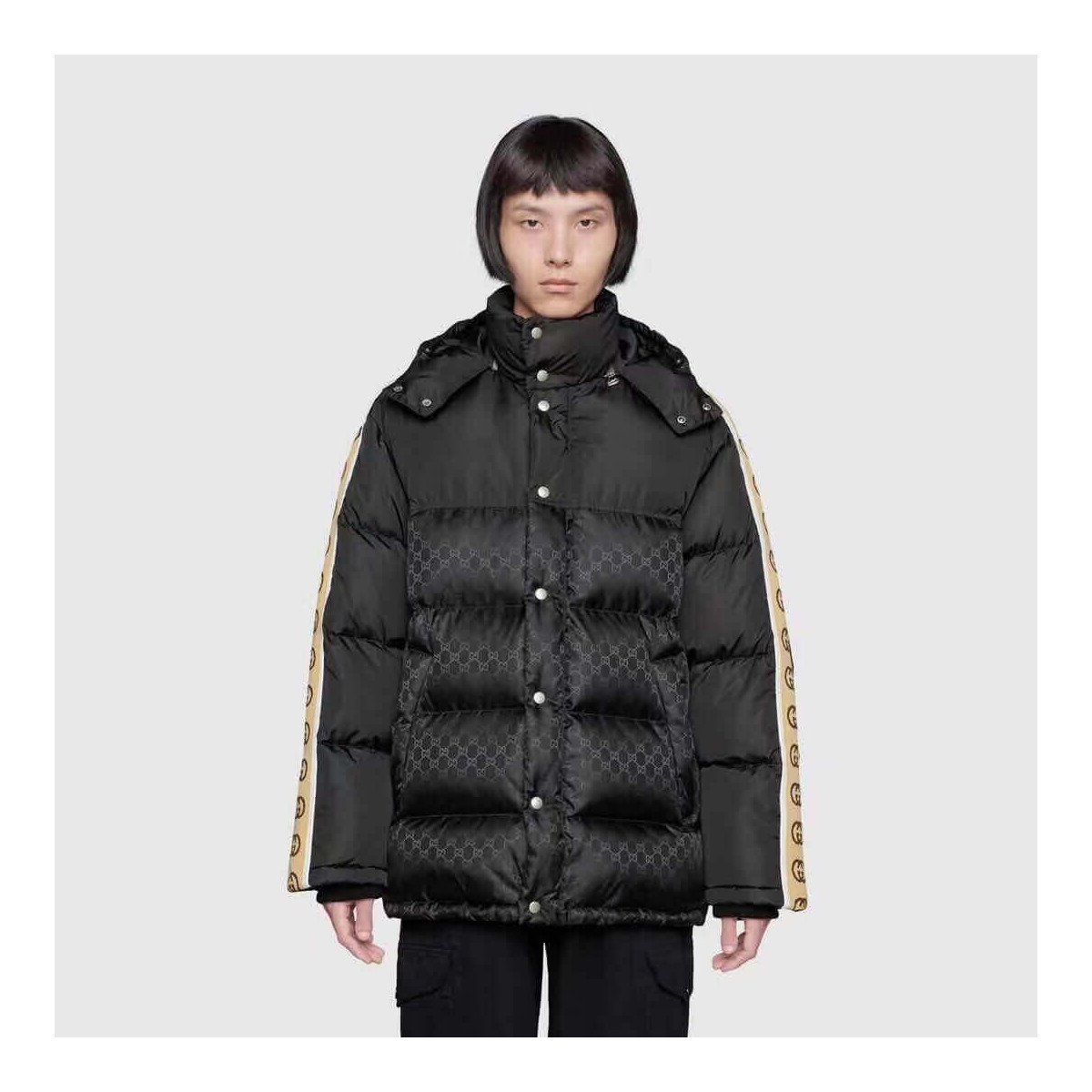 Gucci Monogram Pattern Padded Coat 598725