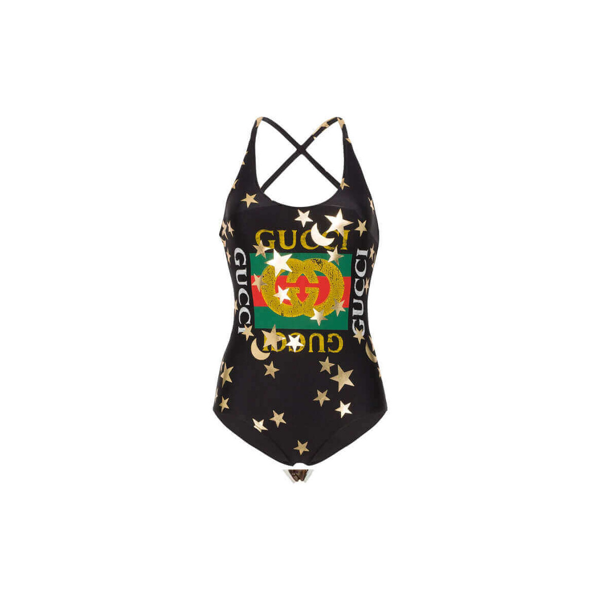 Gucci Sparkling Logo-Print Swimsuit 501899