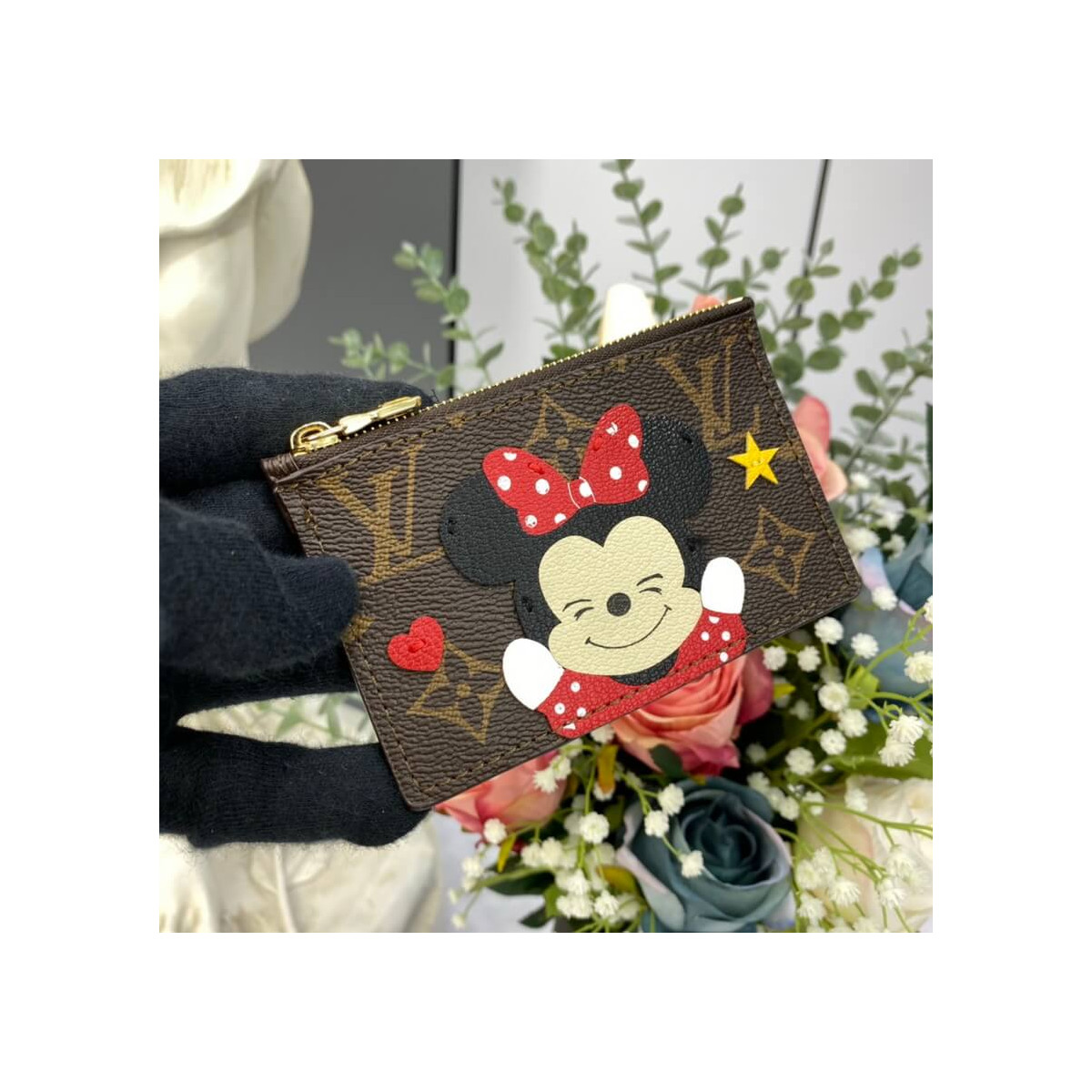 Louis Vuitton Minnie Mouse Coin &amp; Card Holder