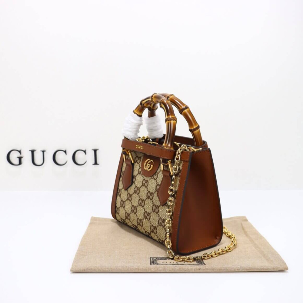 Gucci Diana Crystals Mini Tote Bag 707449