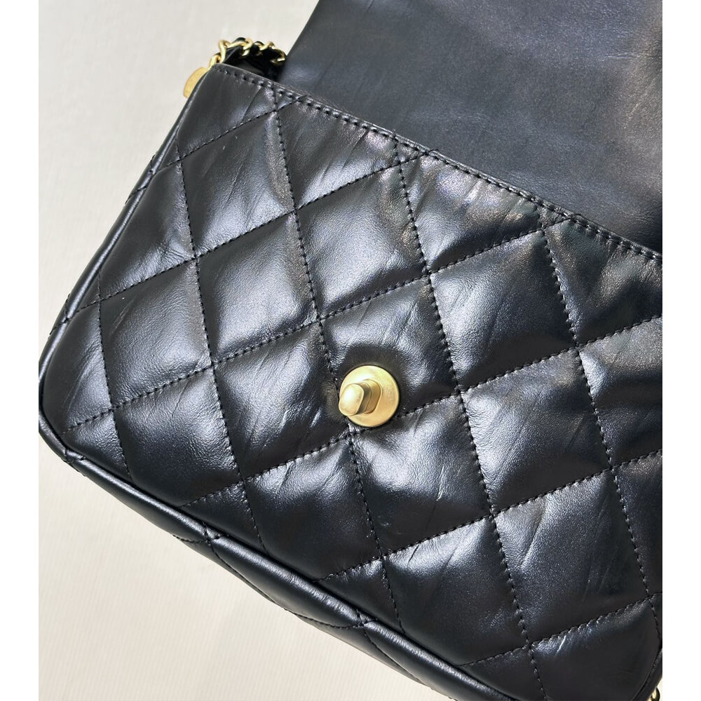 Chanel Lambskin Flap Bag AS4423 Black