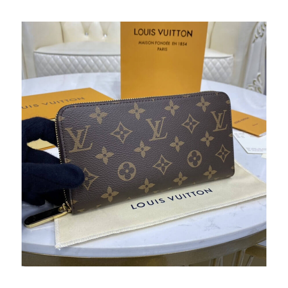 Louis Vuitton Monogram Zippy Wallet M41895 Fuchsia