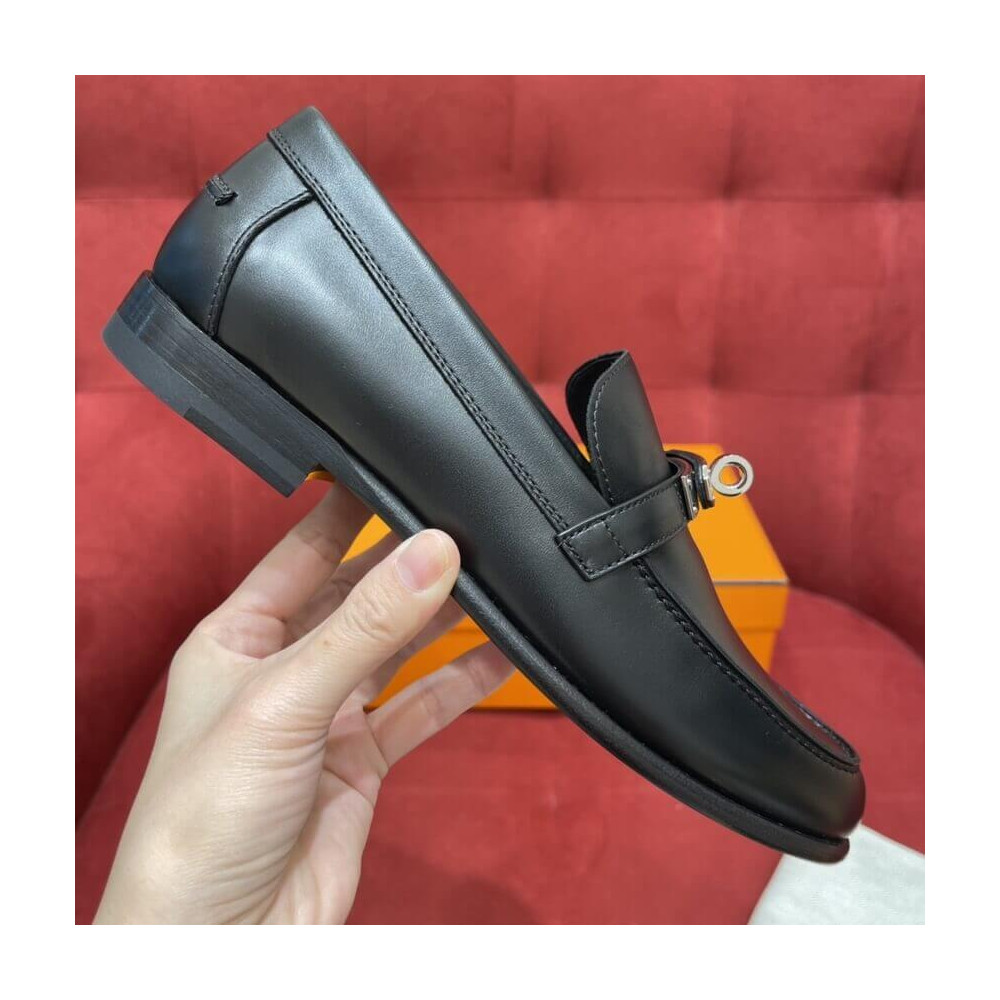 Hermes Calfskin Kelly Destin Loafer H212114 Black