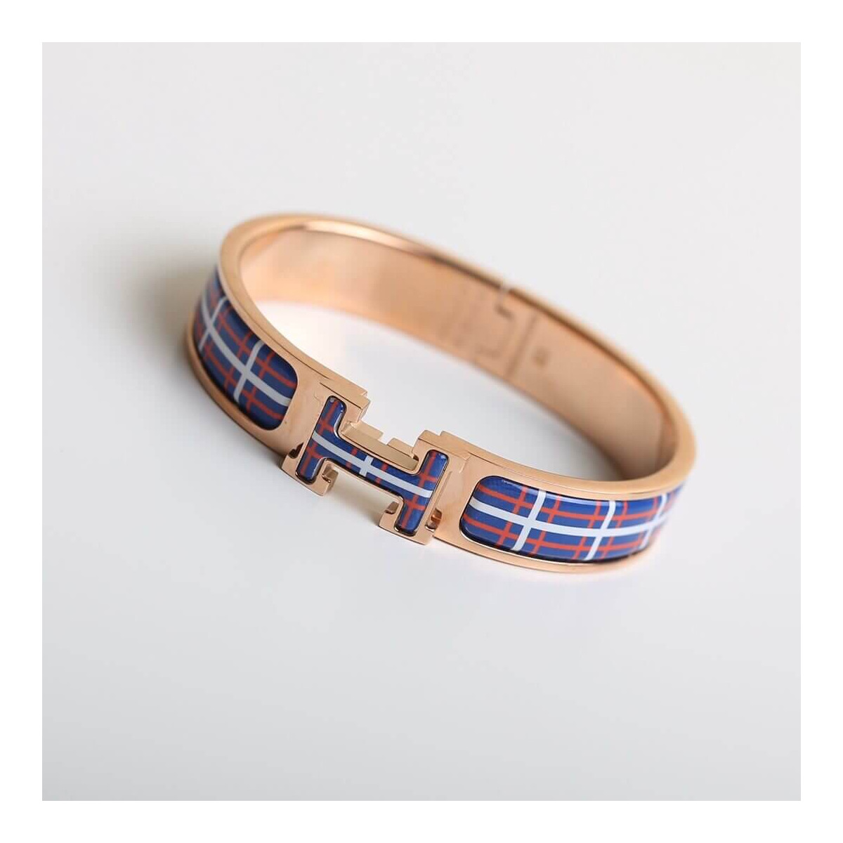 Hermes Clic H Tartan Bracelet H705