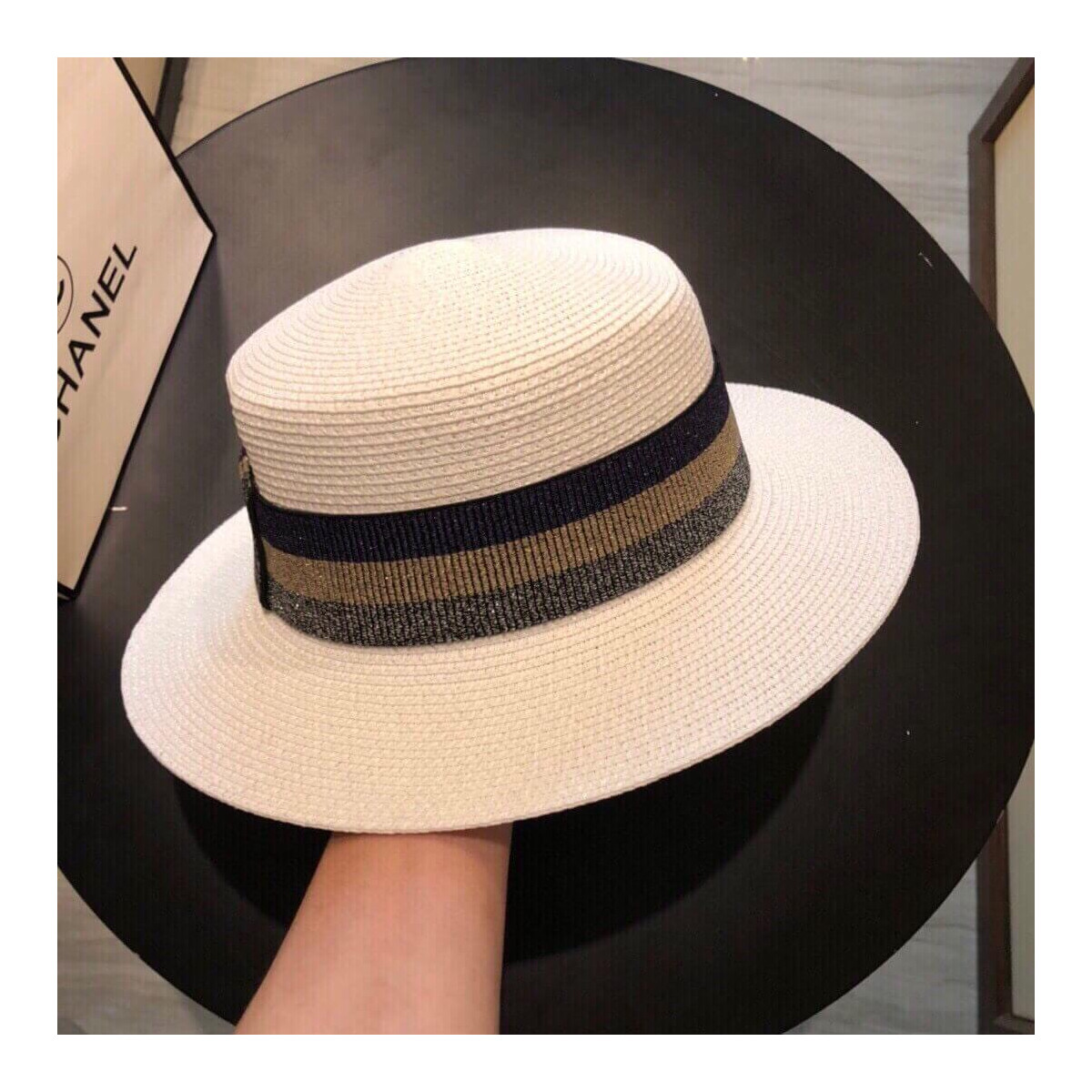 Chanel Badge Fedora Hat D014