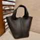 Hermes Picotin Lock Bag in Taurillon Clemence Noir Black