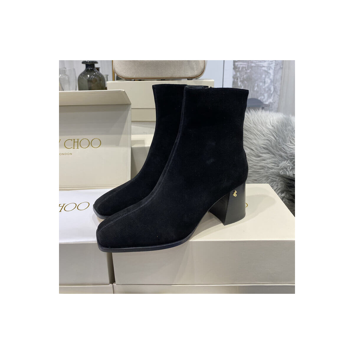 Jimmy Choo Bryelle 85 Suede Ankle Boots J173