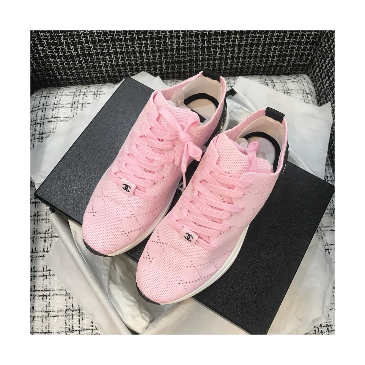 Chanel Mixed Fibers Sneakers G35549