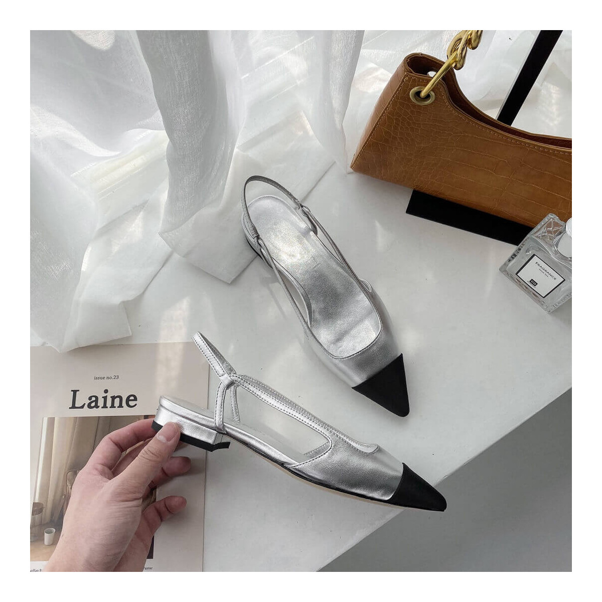 Chanel Flat Slingbacks 36129