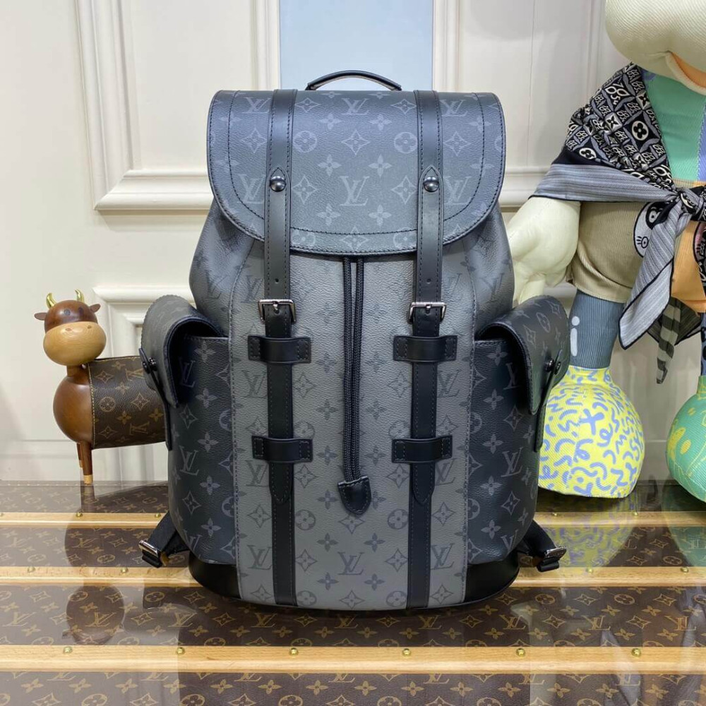 Louis Vuitton Monogram Eclipse Christopher MM Backpack M45419