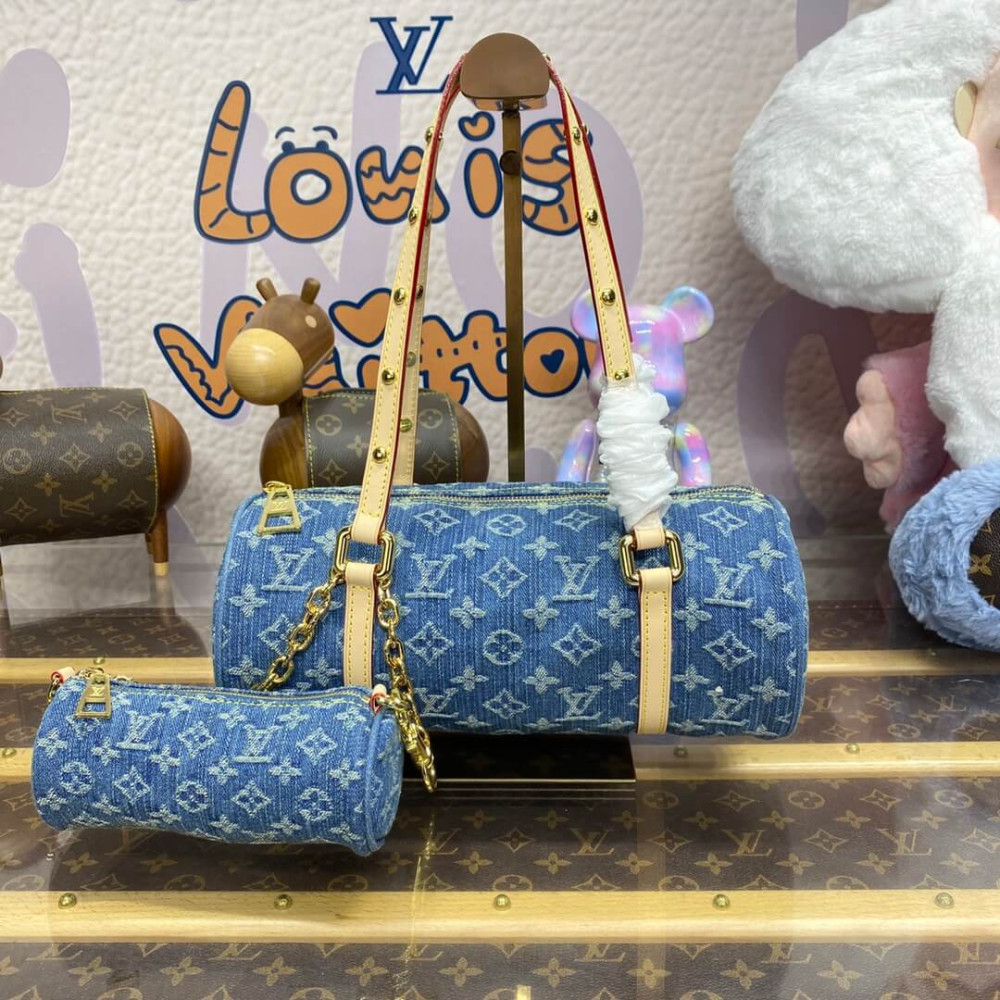 Louis Vuitton Monogram Denim Papillon Bag M46830