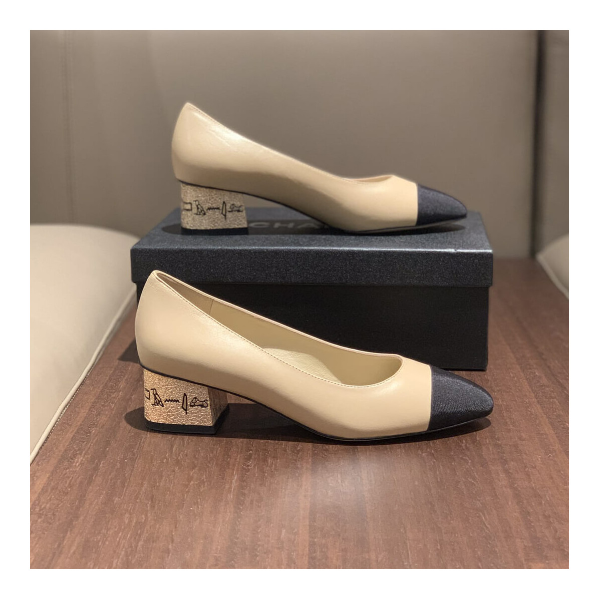 Chanel Egypt Inspires 4.5cm Heel Pumps G35802