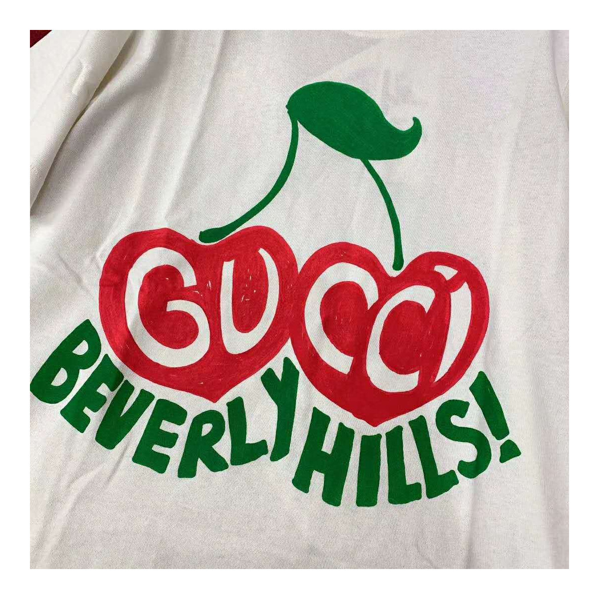 Gucci &quot;Beverly Hills&quot; Cherry Print T-Shirt 580762