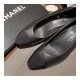 Chanel Two Tone Suede Satin Cap Toe Pumps G35802