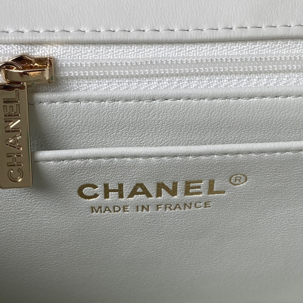 Chanel Mini Flap Bag With Metal Top Handle AS2431