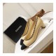 Chanel Grosgrain and Lambskin Chain 4.5cm Heel Ballerinas G35389