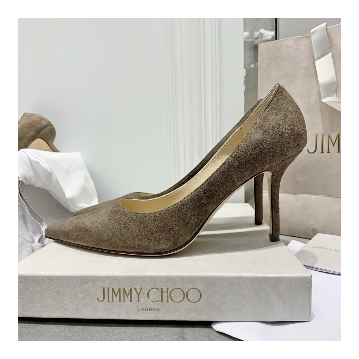 Jimmy Choo Romy Suede Pumps 120011