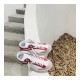 Chanel High Top with Chain Sneakers G35600 White / Red