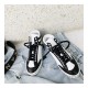 Chanel High Top with Chain Sneakers G35600 White / Black