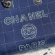 Chanel Deauville Cotton &amp; Calfskin Large Shopping Bag AS93786