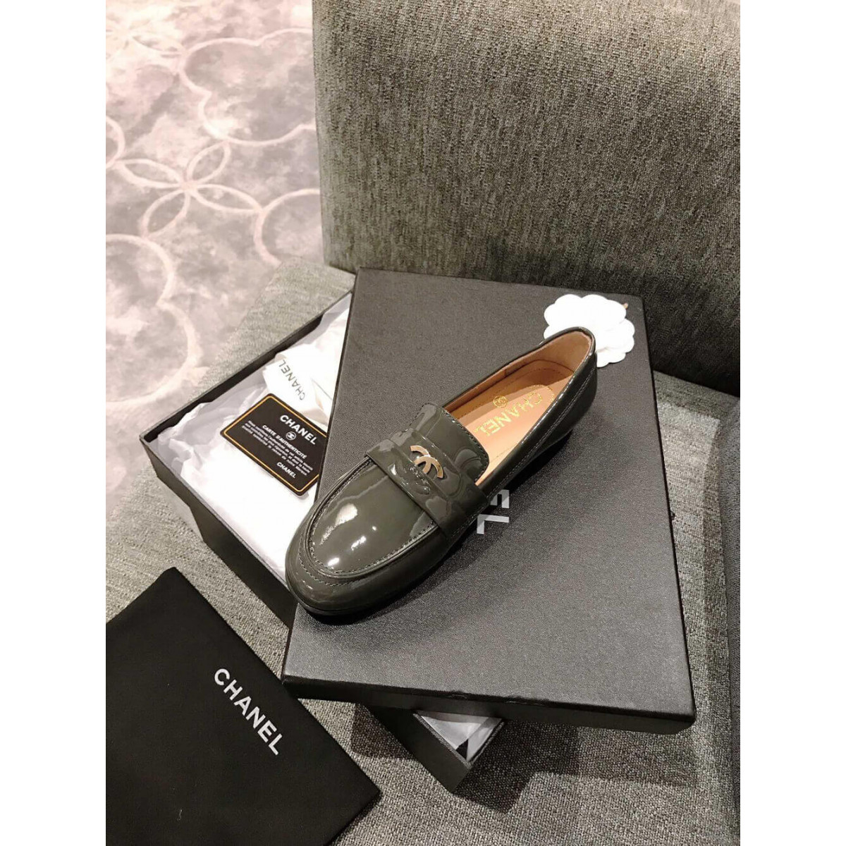 Chanel Patent Leather Loafers G35631