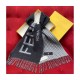 Fendi Grey Wool And Cashmere Scarf FXT334