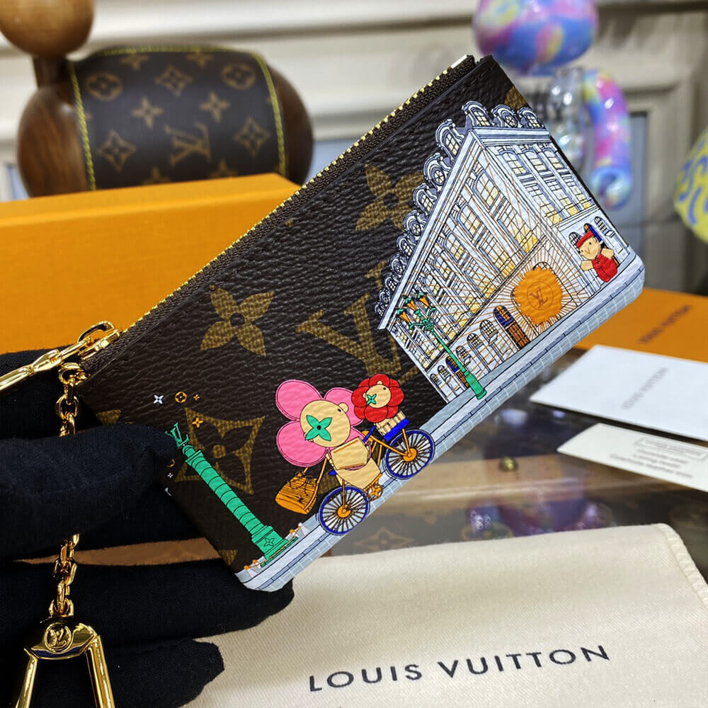 Louis Vuitton Christmas Animation 2022 Key Pouch M81639