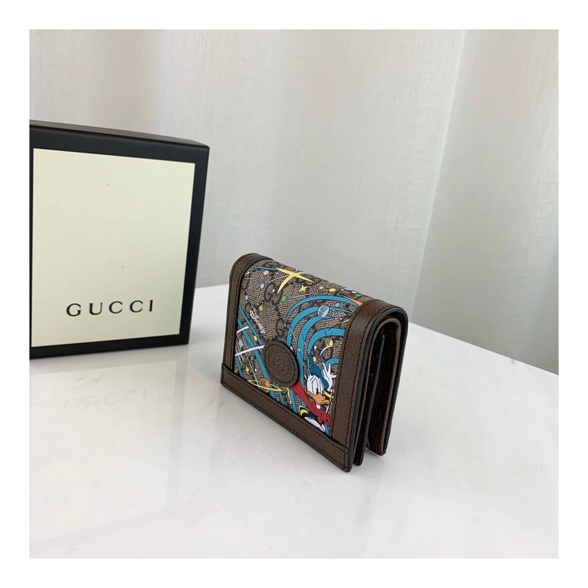 Disney x Gucci Donald Duck Card Case Wallet 648121