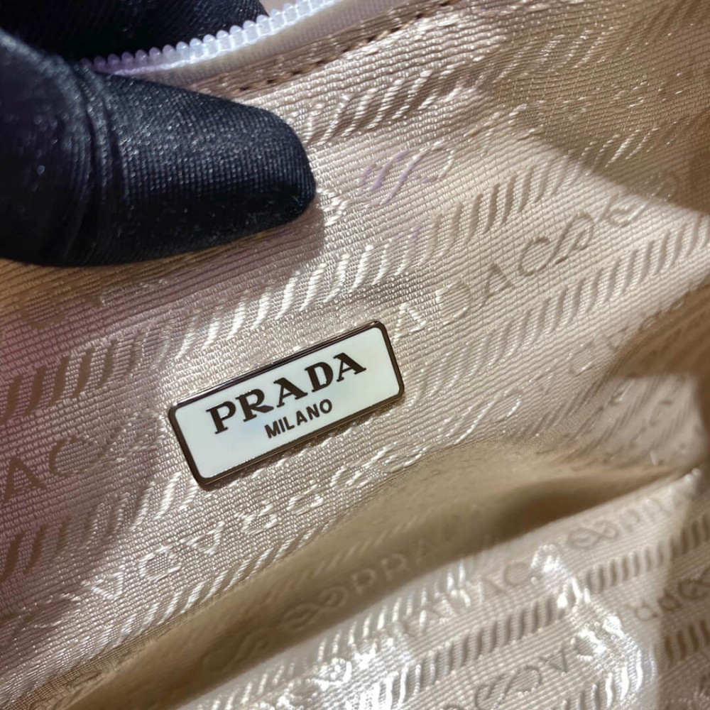 Prada Satin Mini-Bag With Artificial Crystals 1NE515