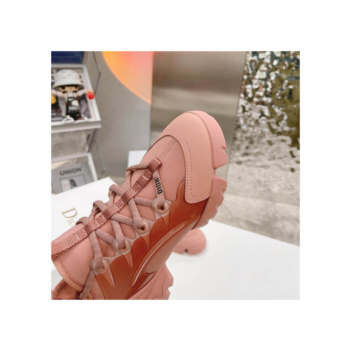 Christian Dior D-Connect Sneaker Dark Nude Technical Fabric K222