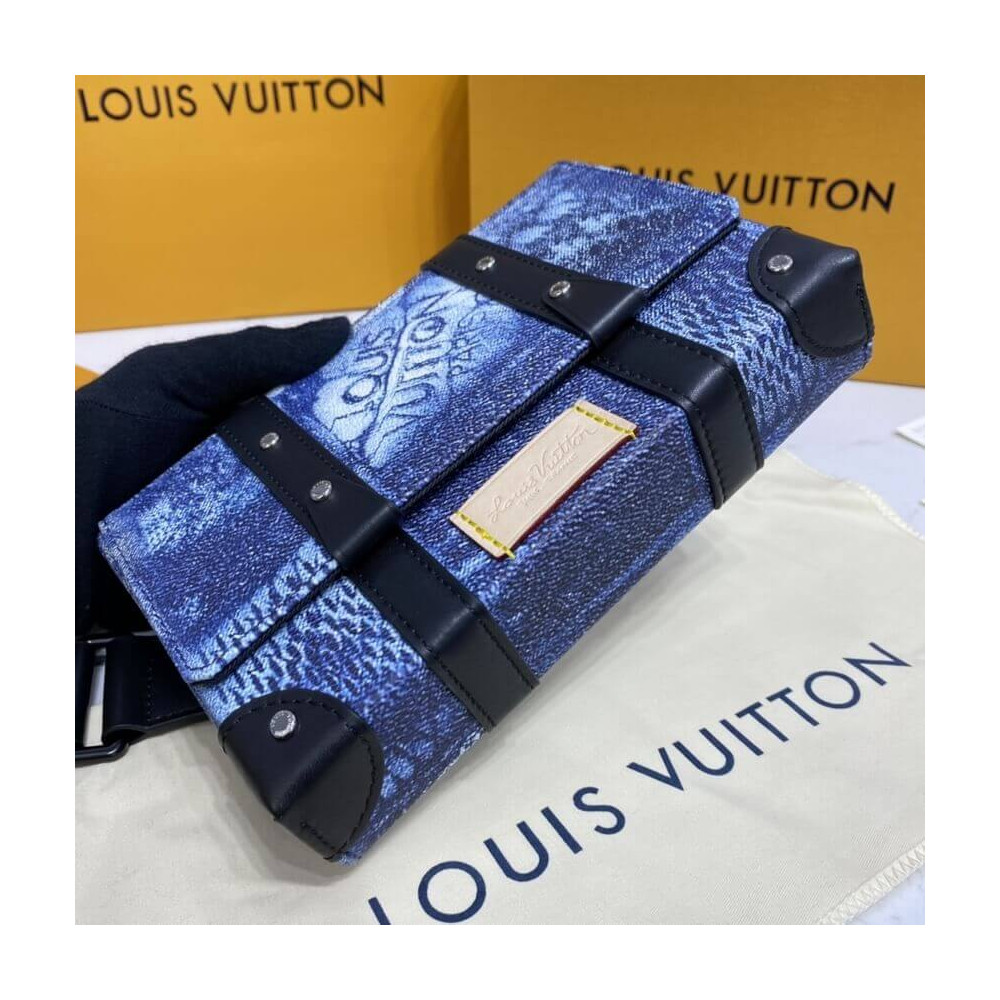 Louis Vuitton Damier Salt Canvas Trunk Slingbag N50061