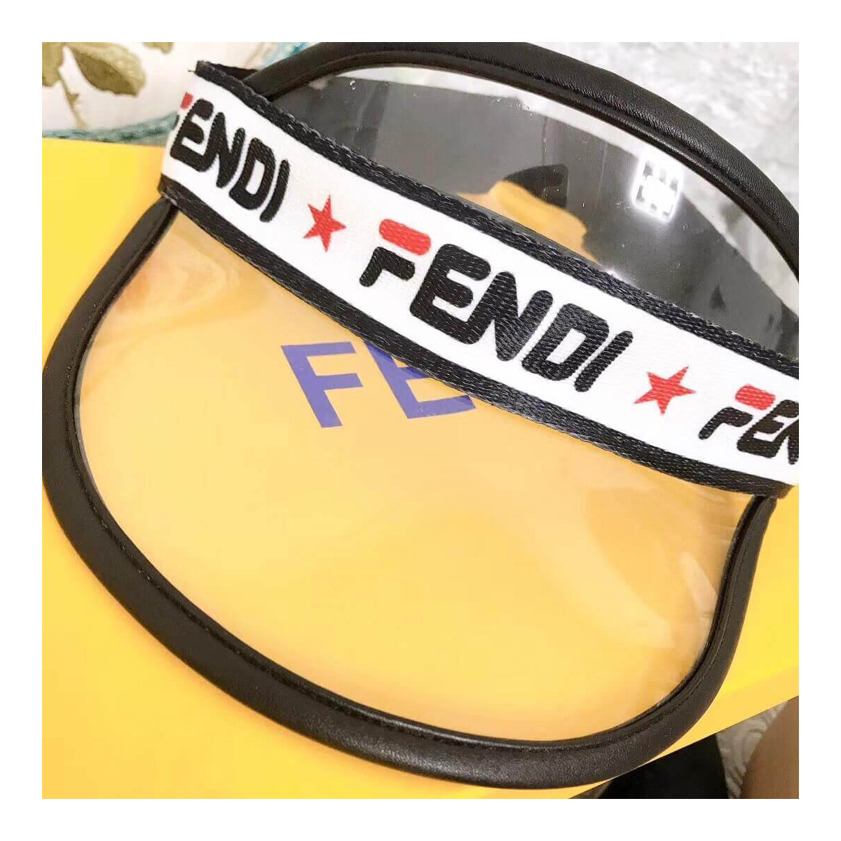 Fendi Transparent Logo Visor Cap FD-003