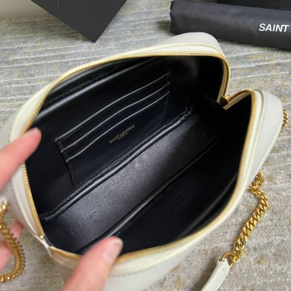 Saint Laurent Mini Lou Grain Leather Camera Bag 612579